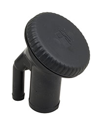 Sealed Ratcheting Cap Fills for 1-1/2" Hose with Pressure Relief - Angled Neck